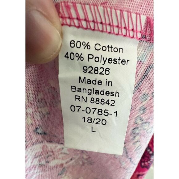 Woman Within Colorful Paisley Patterned Short Sleeve T-Shirt - Picture 5 of 5